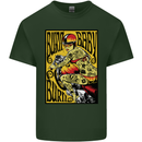 Burn Baby Burn Female Biker Motorcycle Mens Cotton T-Shirt Tee Top Forest Green