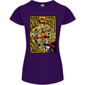 Burn Baby Burn Female Biker Motorcycle Womens Petite Cut T-Shirt Purple