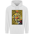 Burn Baby Burn Lady Biker Motorcycle Motorbike Childrens Kids Hoodie White