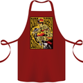 Burn Baby Burn Lady Biker Motorcycle Motorbike Cotton Apron 100% Organic Maroon