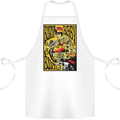 Burn Baby Burn Lady Biker Motorcycle Motorbike Cotton Apron 100% Organic White