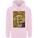 Burn Baby Burn Lady Biker Motorcycle Motorbike Mens 80% Cotton Hoodie Light Pink