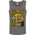 Burn Baby Burn Lady Biker Motorcycle Motorbike Mens Vest Tank Top Charcoal