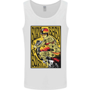Burn Baby Burn Lady Biker Motorcycle Motorbike Mens Vest Tank Top White