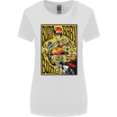 Burn Baby Burn Lady Biker Motorcycle Motorbike Womens Wider Cut T-Shirt White
