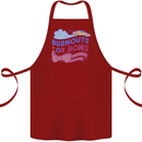 Burnouts or Bows Gender Reveal New Baby Pregnant Cotton Apron 100% Organic Maroon
