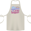 Burnouts or Bows Gender Reveal New Baby Pregnant Cotton Apron 100% Organic Natural