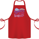 Burnouts or Bows Gender Reveal New Baby Pregnant Cotton Apron 100% Organic Red