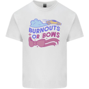 Burnouts or Bows Gender Reveal New Baby Pregnant Kids T-Shirt Childrens White