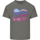 Burnouts or Bows Gender Reveal New Baby Pregnant Mens Cotton T-Shirt Tee Top Charcoal