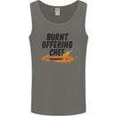 Burnt Offering Chef Funny Food BBQ Bad Cook Mens Vest Tank Top Charcoal