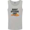 Burnt Offering Chef Funny Food BBQ Bad Cook Mens Vest Tank Top Sports Grey