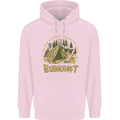 Bushcraft Funny Outdoor Persuits Camping Scouts Childrens Kids Hoodie Light Pink