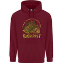 Bushcraft Funny Outdoor Persuits Camping Scouts Childrens Kids Hoodie Maroon