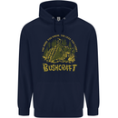 Bushcraft Funny Outdoor Persuits Camping Scouts Childrens Kids Hoodie Navy Blue