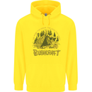 Bushcraft Funny Outdoor Persuits Camping Scouts Childrens Kids Hoodie Yellow