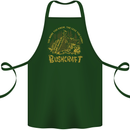 Bushcraft Funny Outdoor Persuits Camping Scouts Cotton Apron 100% Organic Forest Green