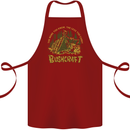 Bushcraft Funny Outdoor Persuits Camping Scouts Cotton Apron 100% Organic Maroon