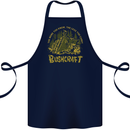 Bushcraft Funny Outdoor Persuits Camping Scouts Cotton Apron 100% Organic Navy Blue