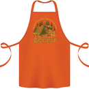 Bushcraft Funny Outdoor Persuits Camping Scouts Cotton Apron 100% Organic Orange