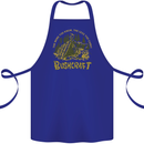 Bushcraft Funny Outdoor Persuits Camping Scouts Cotton Apron 100% Organic Royal Blue