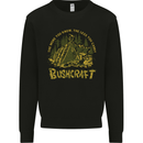 Bushcraft Funny Outdoor Persuits Camping Scouts Kids Sweatshirt Jumper Black