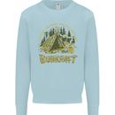 Bushcraft Funny Outdoor Persuits Camping Scouts Kids Sweatshirt Jumper Light Blue