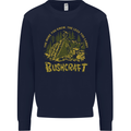 Bushcraft Funny Outdoor Persuits Camping Scouts Kids Sweatshirt Jumper Navy Blue