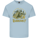 Bushcraft Funny Outdoor Persuits Camping Scouts Kids T-Shirt Childrens Light Blue