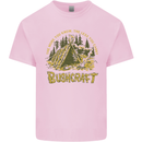 Bushcraft Funny Outdoor Persuits Camping Scouts Kids T-Shirt Childrens Light Pink