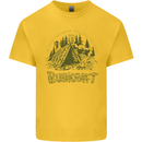 Bushcraft Funny Outdoor Persuits Camping Scouts Kids T-Shirt Childrens Yellow