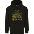 Bushcraft Funny Outdoor Persuits Camping Scouts Mens 80% Cotton Hoodie Black