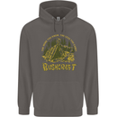 Bushcraft Funny Outdoor Persuits Camping Scouts Mens 80% Cotton Hoodie Charcoal