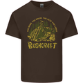 Bushcraft Funny Outdoor Persuits Camping Scouts Mens Cotton T-Shirt Tee Top Dark Chocolate