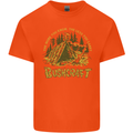 Bushcraft Funny Outdoor Persuits Camping Scouts Mens Cotton T-Shirt Tee Top Orange