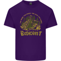 Bushcraft Funny Outdoor Persuits Camping Scouts Mens Cotton T-Shirt Tee Top Purple