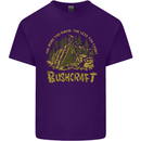 Bushcraft Funny Outdoor Persuits Camping Scouts Mens Cotton T-Shirt Tee Top Purple