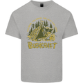 Bushcraft Funny Outdoor Persuits Camping Scouts Mens Cotton T-Shirt Tee Top Sports Grey