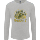 Bushcraft Funny Outdoor Persuits Camping Scouts Mens Long Sleeve T-Shirt Sports Grey