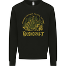 Bushcraft Funny Outdoor Persuits Camping Scouts Mens Sweatshirt Jumper Black