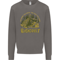 Bushcraft Funny Outdoor Persuits Camping Scouts Mens Sweatshirt Jumper Charcoal