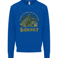 Bushcraft Funny Outdoor Persuits Camping Scouts Mens Sweatshirt Jumper Royal Blue