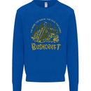 Bushcraft Funny Outdoor Persuits Camping Scouts Mens Sweatshirt Jumper Royal Blue