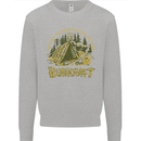 Bushcraft Funny Outdoor Persuits Camping Scouts Mens Sweatshirt Jumper Sports Grey