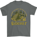 Bushcraft Funny Outdoor Persuits Camping Scouts Mens T-Shirt 100% Cotton Charcoal