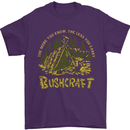 Bushcraft Funny Outdoor Persuits Camping Scouts Mens T-Shirt 100% Cotton Purple