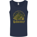 Bushcraft Funny Outdoor Persuits Camping Scouts Mens Vest Tank Top Navy Blue
