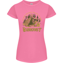 Bushcraft Funny Outdoor Persuits Camping Scouts Womens Petite Cut T-Shirt Azalea