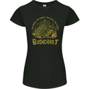 Bushcraft Funny Outdoor Persuits Camping Scouts Womens Petite Cut T-Shirt Black