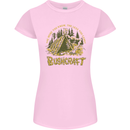 Bushcraft Funny Outdoor Persuits Camping Scouts Womens Petite Cut T-Shirt Light Pink